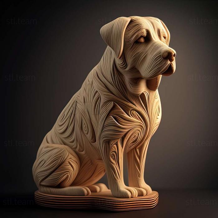 3D модель Собака породы кули (STL)